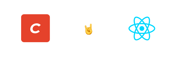 Logo of Craft CMS and React